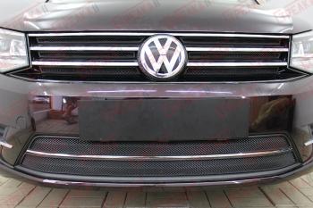 Защита радиатора (верх 6 частей) Стрелка11 Стандарт Volkswagen Caddy 2K рестайлинг (2015-2020)