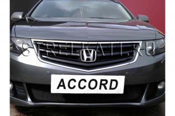 Зимняя заглушка решетки радиатора Стрелка11 Honda (Хонда) Accord (Аккорд)  CW (2008-2011) CW универсал дорестайлинг ()