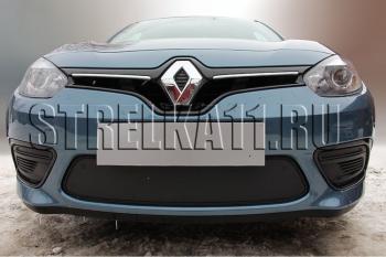 Зимняя заглушка решетки радиатора (низ) Стрелка11 Renault Fluence рестайлинг (2012-2016) ()