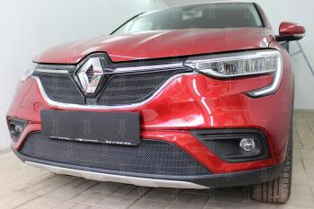 7 299 р.  Защита радиатора (верх, 2 части) Стрелка11 PREMIUM  Renault Arkana (2019-2024) (черная)  с доставкой в г. Тамбов. Увеличить фотографию 3