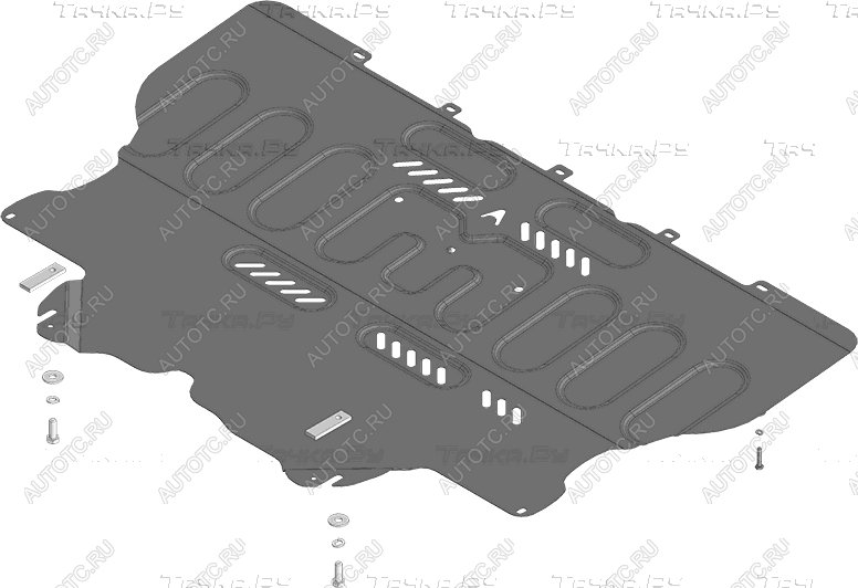 8 499 р. Защита картера и КПП ALFECO  Changan LAMORE (2023-2024) (алюминий 3 мм)  с доставкой в г. Тамбов