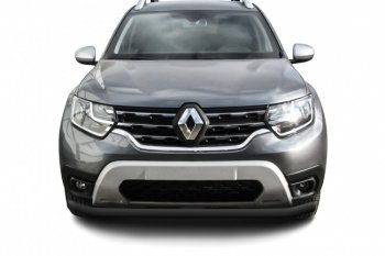 Защита переднего бампера Slitkoff (Ø57 мм). Renault (Рено) Duster (Дастер)  HM (2021-2024) HM рестайлинг