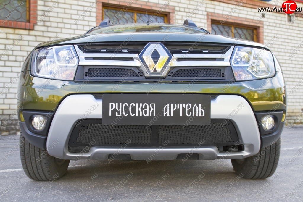 989 р. Защитная сетка решетки радиатора РА  Renault Duster  HS (2015-2021) рестайлинг  с доставкой в г. Тамбов