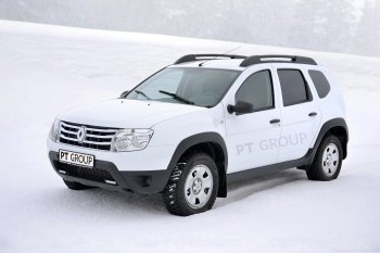 4 949 р. Пластиковые пороги Petroil Tuning ❞Чистые штаны❝ Renault Duster HS рестайлинг (2015-2021) (Тисненый пластик)  с доставкой в г. Тамбов. Увеличить фотографию 3