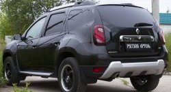 2 699 р. Защитная накладка на задний бампер RA  Renault Duster  HS (2010-2021) дорестайлинг, рестайлинг  с доставкой в г. Тамбов. Увеличить фотографию 3