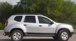 3 999 р. Накладки на двери Petroil Tuning Renault Duster HS дорестайлинг (2010-2015) (Тисненый пластик)  с доставкой в г. Тамбов. Увеличить фотографию 3