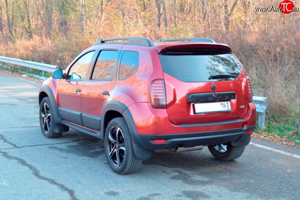 1 249 р. Накладка защитная на верх заднего бампера Kart RS DL Renault Duster HS дорестайлинг (2010-2015)  с доставкой в г. Тамбов