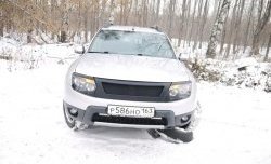 4 599 р. Решётка радиатора DM-Style Renault Duster HS дорестайлинг (2010-2015) (Без сетки, Неокрашенная глянец (под окраску))  с доставкой в г. Тамбов. Увеличить фотографию 3