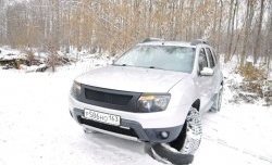 4 599 р. Решётка радиатора DM-Style Renault Duster HS дорестайлинг (2010-2015) (Без сетки, Неокрашенная глянец (под окраску))  с доставкой в г. Тамбов. Увеличить фотографию 4