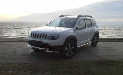 3 699 р. Решётка радиатора Sport Renault Duster HS рестайлинг (2015-2021) (Неокрашенная)  с доставкой в г. Тамбов. Увеличить фотографию 3