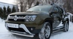 9 999 р. Одинарная защита переднего бампера диаметром 63 мм (рестайлинг) SLITKOFF Renault Duster HS дорестайлинг (2010-2015)  с доставкой в г. Тамбов. Увеличить фотографию 4