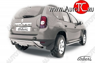 17 799 р. Защита заднего бампера Arbori  Renault Duster  HS (2010-2015) дорестайлинг  с доставкой в г. Тамбов