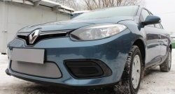 1 539 р. Сетка на бампер Russtal (хром) Renault Fluence дорестайлинг (2010-2012)  с доставкой в г. Тамбов. Увеличить фотографию 2