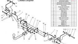 7 449 р. Фаркоп Лидер Плюс  Renault Kangoo  KC (1997-2007) 1- дорестайлинг, рестайлинг (Без электропакета)  с доставкой в г. Тамбов. Увеличить фотографию 2