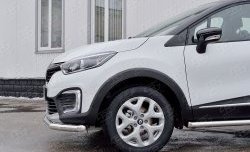 13 549 р. Защита переднего бампера (Ø63 мм, нержавейка) SLITKOFF Renault Kaptur дорестайлинг (2016-2020)  с доставкой в г. Тамбов. Увеличить фотографию 4