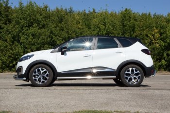 18 849 р. Защита заднего бампера Petroil Tuning Волна (d51) Renault Kaptur дорестайлинг (2016-2020) (Нержавеющая полированная сталь)  с доставкой в г. Тамбов. Увеличить фотографию 3