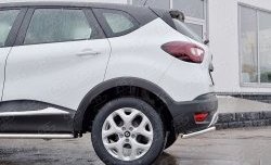 10 949 р. Защита заднего бампера (Ø42 мм уголки, нержавейка) Russtal Renault Kaptur дорестайлинг (2016-2020)  с доставкой в г. Тамбов. Увеличить фотографию 4