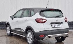 10 949 р. Защита заднего бампера (Ø42 мм волна, нержавейка) Russtal Renault Kaptur дорестайлинг (2016-2020)  с доставкой в г. Тамбов. Увеличить фотографию 2