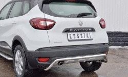 10 949 р. Защита заднего бампера (Ø42 мм волна, нержавейка) Russtal Renault Kaptur дорестайлинг (2016-2020)  с доставкой в г. Тамбов. Увеличить фотографию 3