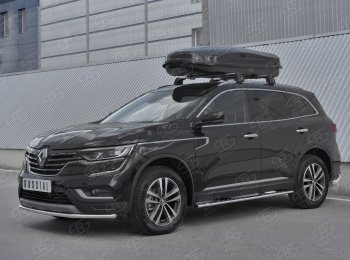 13 299 р. Защита переднего бампера (Ø42 мм, нержавейка) SLITKOFF  Renault Koleos  2 (2016-2024)  с доставкой в г. Тамбов. Увеличить фотографию 3