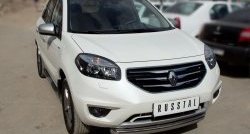 13 499 р. Одинарная защита переднего бампера диаметром 76 мм SLITKOFF  Renault Koleos  1 (2011-2016) Phase 2, Phase 3  с доставкой в г. Тамбов. Увеличить фотографию 2