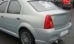 2 699 р. Козырёк на заднее лобовое стекло Street Renault Logan 1 дорестайлинг (2004-2010) (Неокрашенный)  с доставкой в г. Тамбов. Увеличить фотографию 2