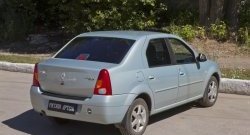 1 239 р. Защитная накладка на задний бампер RA Renault Logan 1 дорестайлинг (2004-2010)  с доставкой в г. Тамбов. Увеличить фотографию 2