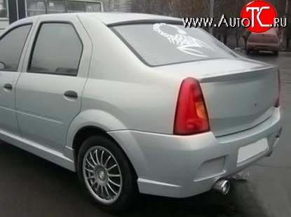 2 699 р. Лип спойлер Street Renault Logan 1 дорестайлинг (2004-2010) (Неокрашенный)  с доставкой в г. Тамбов