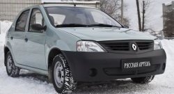 649 р. Зимняя заглушка решетки переднего бампера РА  Renault Logan  1 (2004-2010) дорестайлинг  с доставкой в г. Тамбов. Увеличить фотографию 3