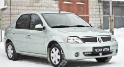 749 р. Зимняя заглушка решетки радиатора РА  Renault Logan  1 (2004-2010) дорестайлинг  с доставкой в г. Тамбов. Увеличить фотографию 4