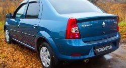 1 339 р. Защитная накладка на задний бампер RA Renault Logan 1 рестайлинг (2010-2016)  с доставкой в г. Тамбов. Увеличить фотографию 3