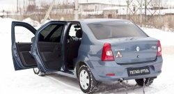 1 239 р. Накладки на порожки автомобиля RA  Renault Logan  1 (2010-2016) рестайлинг (Комплект (4 шт.))  с доставкой в г. Тамбов. Увеличить фотографию 2