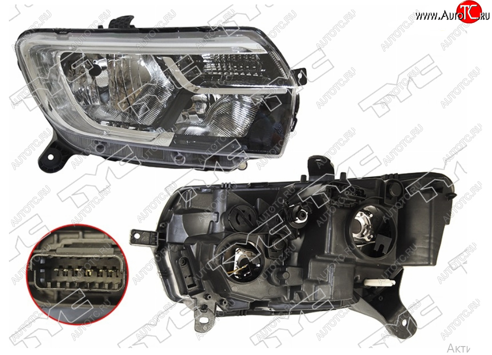 17 349 р. Правая фара TYC Renault Logan 2 рестайлинг (2018-2025)  с доставкой в г. Тамбов