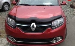 2 499 р. Дефлектор капота NovLine Renault Logan 2 рестайлинг (2018-2024)  с доставкой в г. Тамбов. Увеличить фотографию 1