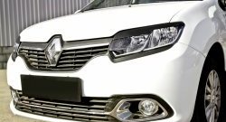 699 р. Реснички на фары RA Renault Logan 2 дорестайлинг (2014-2018) (Неокрашенные)  с доставкой в г. Тамбов. Увеличить фотографию 4