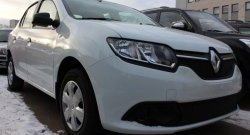 1 469 р. Сетка в решетку радиатора Russtal Renault Logan 2 дорестайлинг (2014-2018) (черная)  с доставкой в г. Тамбов. Увеличить фотографию 2