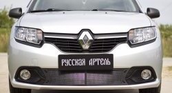 2 099 р. Защитная сетка в нижнюю часть бампера RA  Renault Logan  2 (2014-2018) дорестайлинг  с доставкой в г. Тамбов. Увеличить фотографию 3