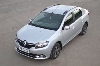 6 449 р. Рейлинги Petroil Tuning Комфорт Renault Logan 2 дорестайлинг (2014-2018) (Серебристый муар)  с доставкой в г. Тамбов. Увеличить фотографию 6