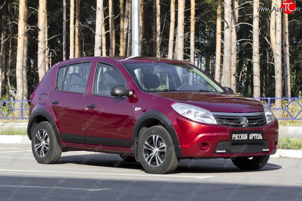 2 489 р. Накладки на колёсную арку RA (Передняя правая)  Renault Sandero Stepway  (BS) (2010-2014) (Поверхность шагрень)  с доставкой в г. Тамбов