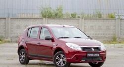 3 599 р. Молдинги дверей RA (Stepway, широкие, комплект)  Renault Sandero Stepway  (BS) (2010-2014) (Поверхность шагрень)  с доставкой в г. Тамбов. Увеличить фотографию 2