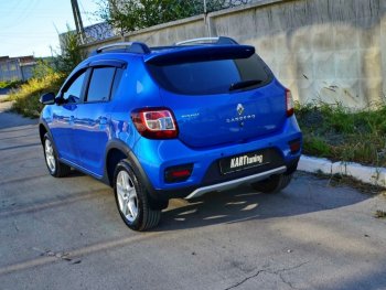 2 799 р. Спойлер на багажник KART  Renault Sandero  (B8) - Sandero Stepway  (B8) (Неокрашенный)  с доставкой в г. Тамбов. Увеличить фотографию 1