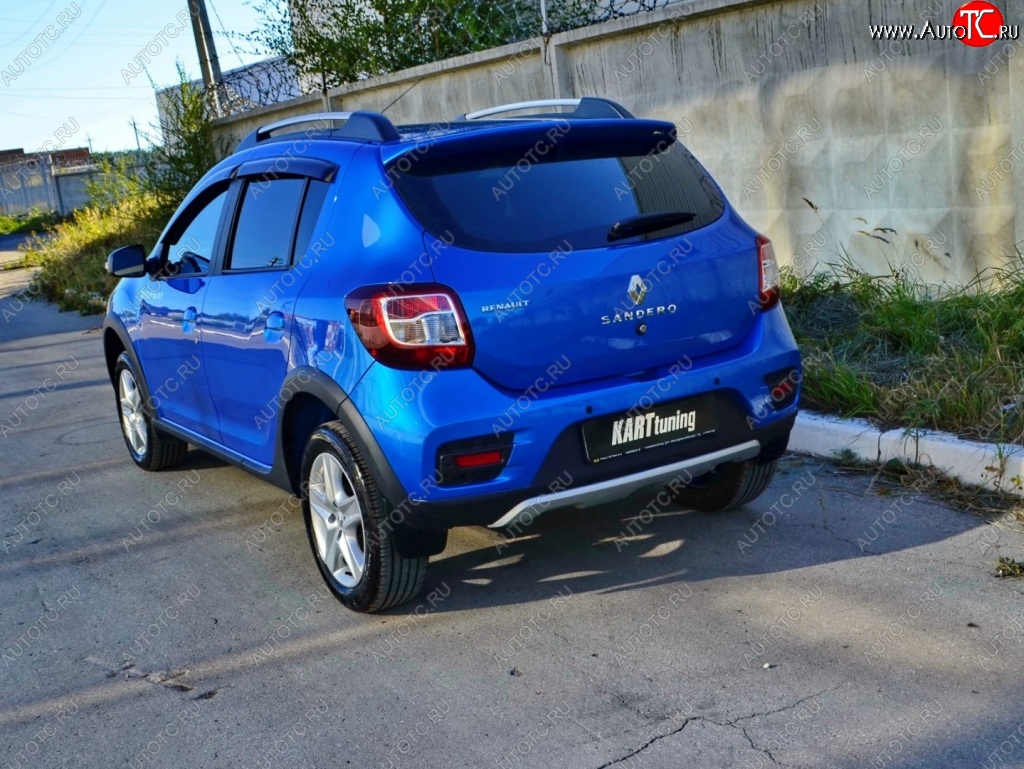 2 799 р. Спойлер на багажник KART  Renault Sandero  (B8) - Sandero Stepway  (B8) (Неокрашенный)  с доставкой в г. Тамбов