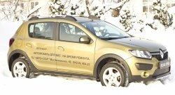 899 р. Зимняя заглушка решетки переднего бампера Stepway РА  Renault Sandero Stepway  (B8) (2014-2018) дорестайлинг  с доставкой в г. Тамбов. Увеличить фотографию 4