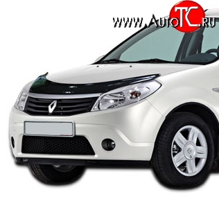 2 699 р. Дефлектор капота NovLine Renault Sandero (BS) (2009-2014)  с доставкой в г. Тамбов