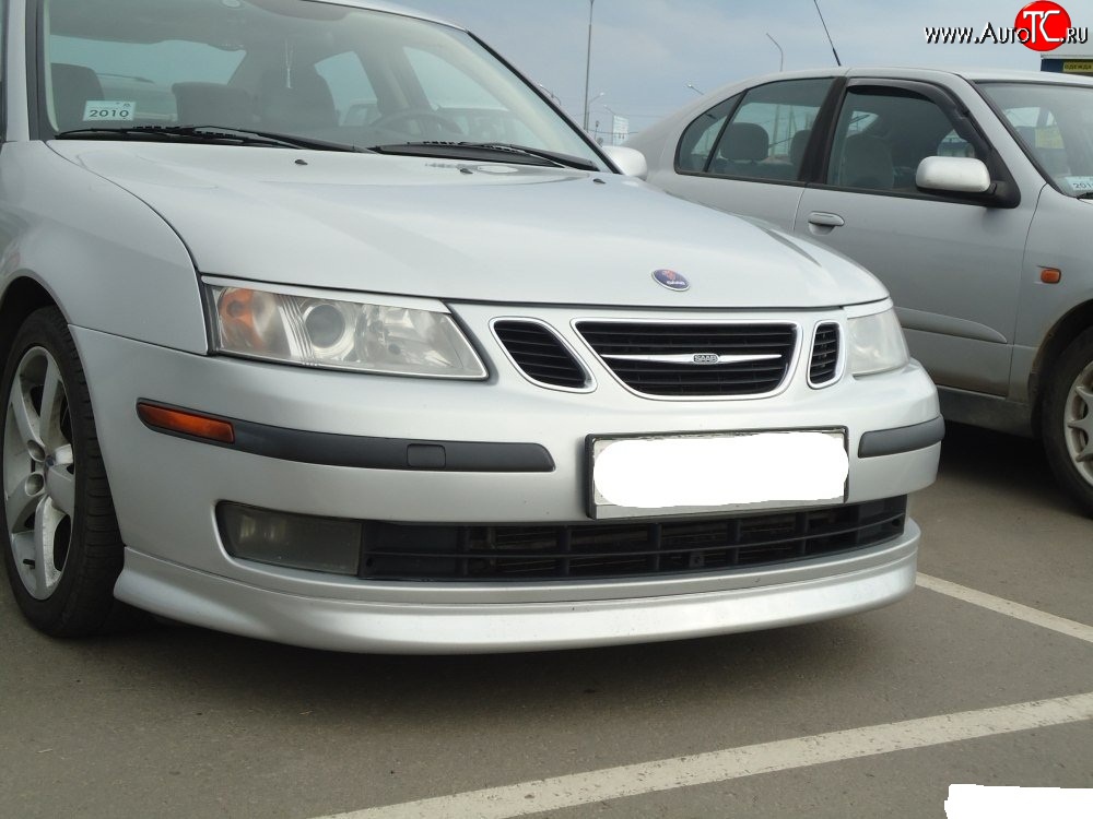 7 299 р. Накладка Sport на передний бампер SAAB 9-3 YS3F седан дорестайлинг (2003-2007)  с доставкой в г. Тамбов