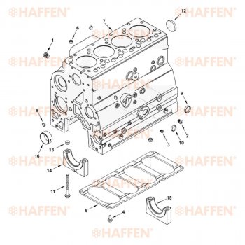 106 999 р. Блок цилиндров (4ISBe, 4ISDe V=4.5) HAFFEN    с доставкой в г. Тамбов. Увеличить фотографию 9