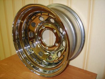 7 299 р. Диск усиленный JEEP стальной хромированный 5х114,3 10хR15 d84 ET-50 OFF-ROAD Wheels 1510-51484ch-50  с доставкой в г. Тамбов. Увеличить фотографию 1