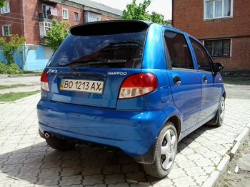 2 299 р. Спойлер двери задка Автостайл  Daewoo Matiz ( M100,  M150,  M200,  M250,  M300) (1998-2016) дорестайлинг, рестайлинг, дорестайлинг, рестайлинг (неокрашенный)  с доставкой в г. Тамбов. Увеличить фотографию 1