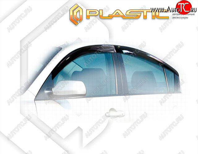2 799 р. Ветровики дверей Classic полупрозрачный CA Plastic на Mazda Axela седан  2009-2013  с доставкой в г. Тамбов