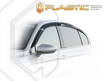 2 499 р. Дефлектора окон CA-Plastic  Volkswagen Passat  B8 (2015-2019) седан дорестайлинг (Classic полупрозрачный)  с доставкой в г. Тамбов. Увеличить фотографию 1